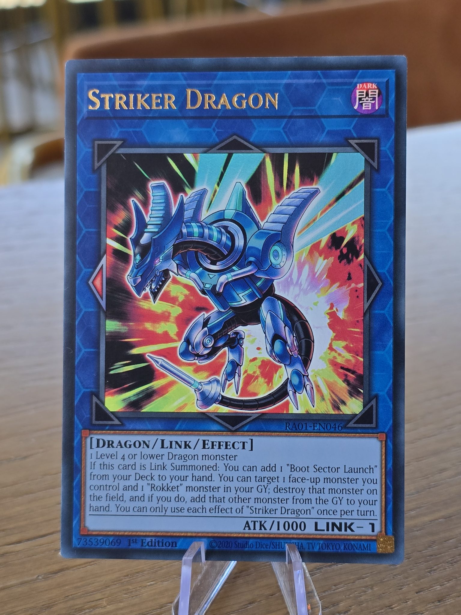 Striker Dragon [Ultra Rare] RA01-EN046 YuGiOh 25th Anniversary Rarity ...